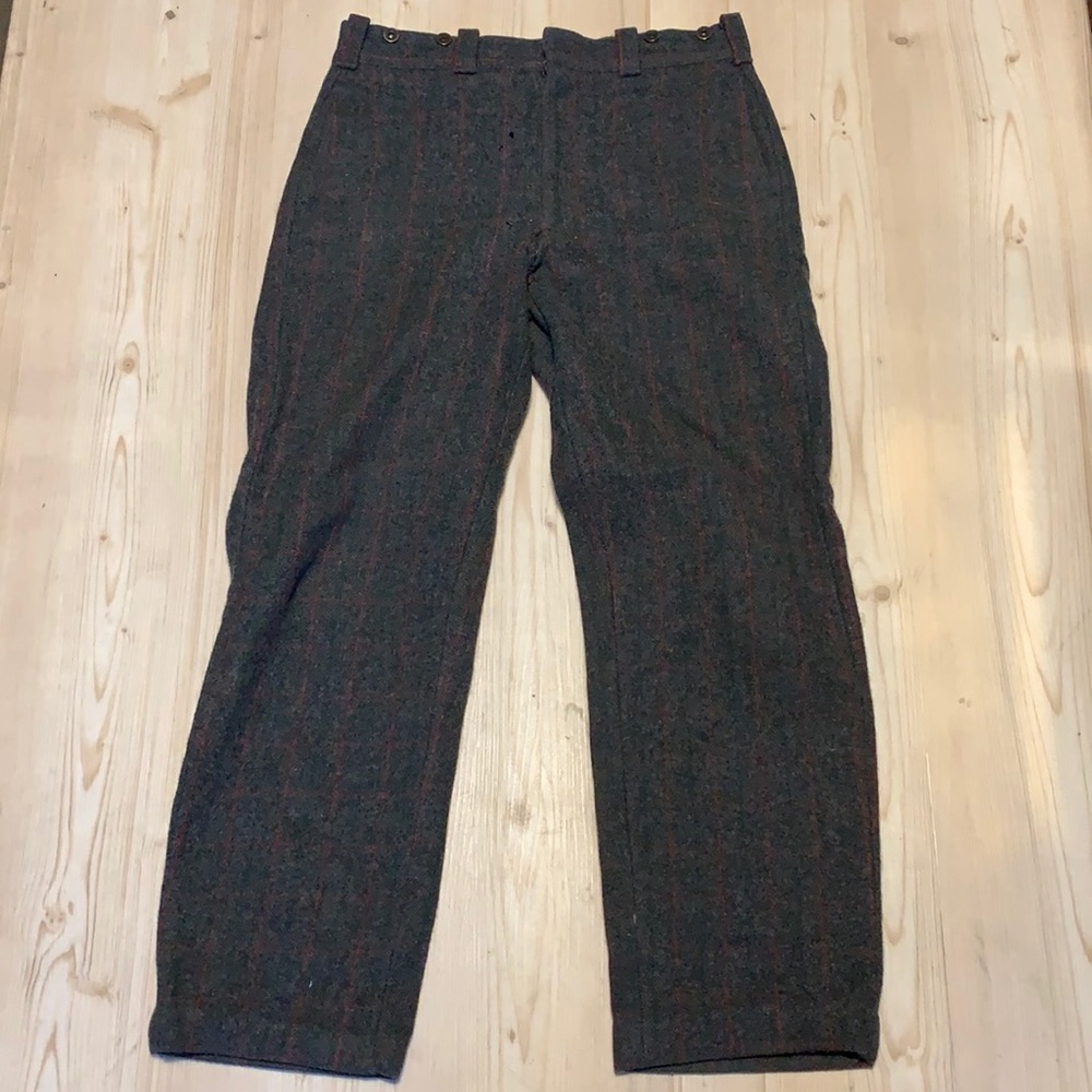 Plad Straight leg Pants